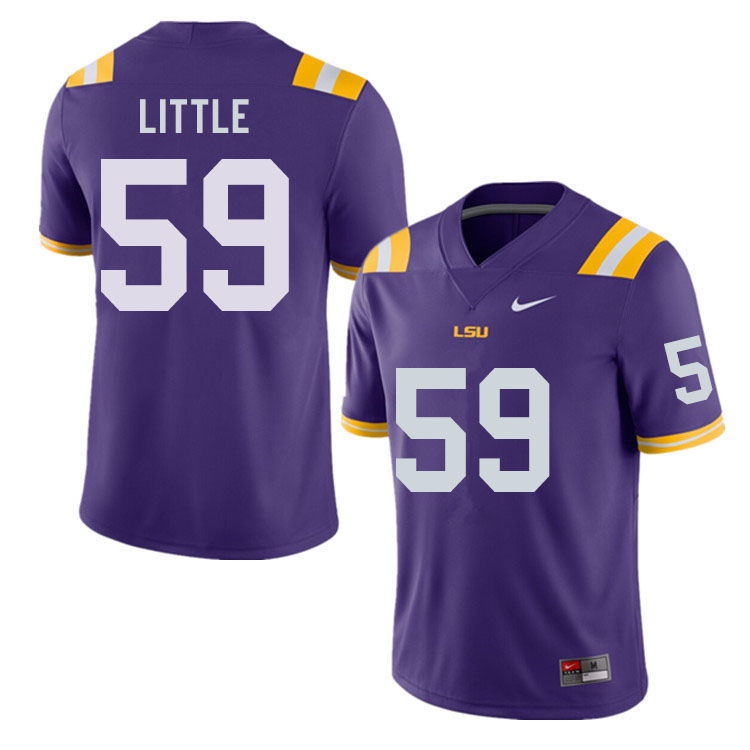 Men #59 Desmond Little LSU Tigers College Football Jerseys Sale-Purple - Click Image to Close